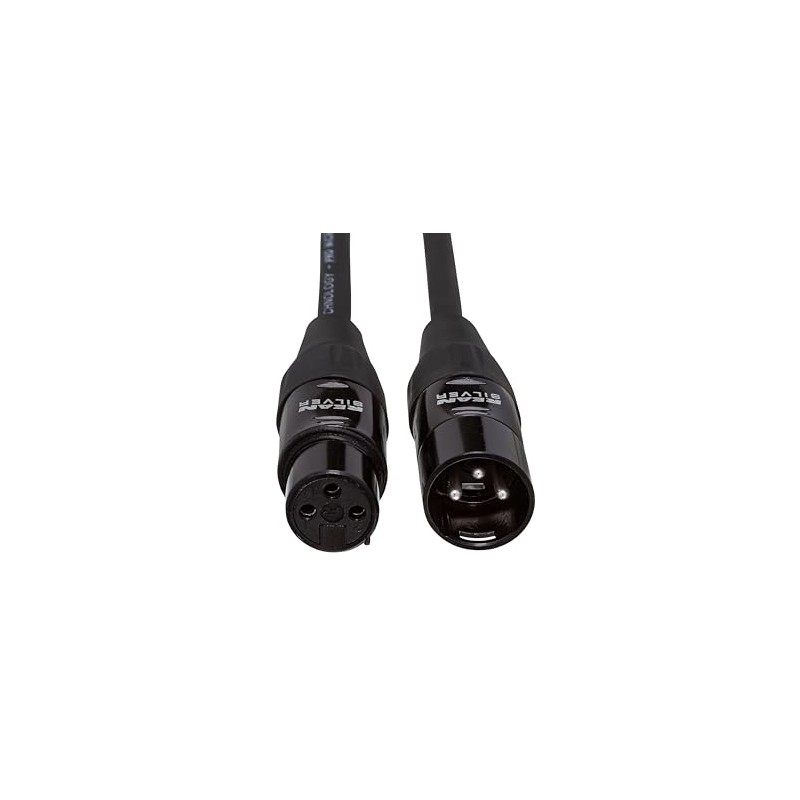 Hosa Cable de micrófono HMIC-025 Pro, REAN XLR3F a XLR3