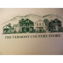 3 gift bag panels, "VERMONT COUNTRY STORE", cotton blend, 18.5"x11", NEW