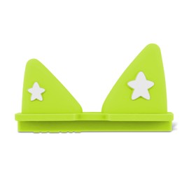 Replacement Ears for Tonies Box, Replacement Parts for Toniebox Volume Button, Outer Ears Only, with White Stars, Accessories for Toniebox Starter Kit, 1 Piece, Green