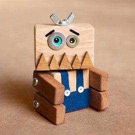 Ash & Co Monster Makes - Build Your Own Monster | Woodwork Kit for Kids | Fun Craft kit for Age 6+