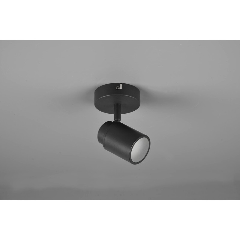 Trio Leuchten Bad Spot Angelo 880400132 Metal Black Matt Bulb