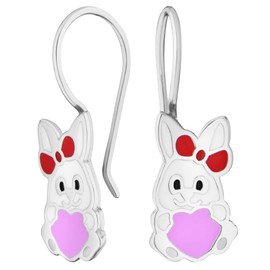 JC Jeweller Carat, Girls' Earrings, Children's Earrings for Girls, Stud Earrings Girls Silver 925, Earrings Animals, Children's Earrings, Earrings Real Silver Children's Enamel, Silver
