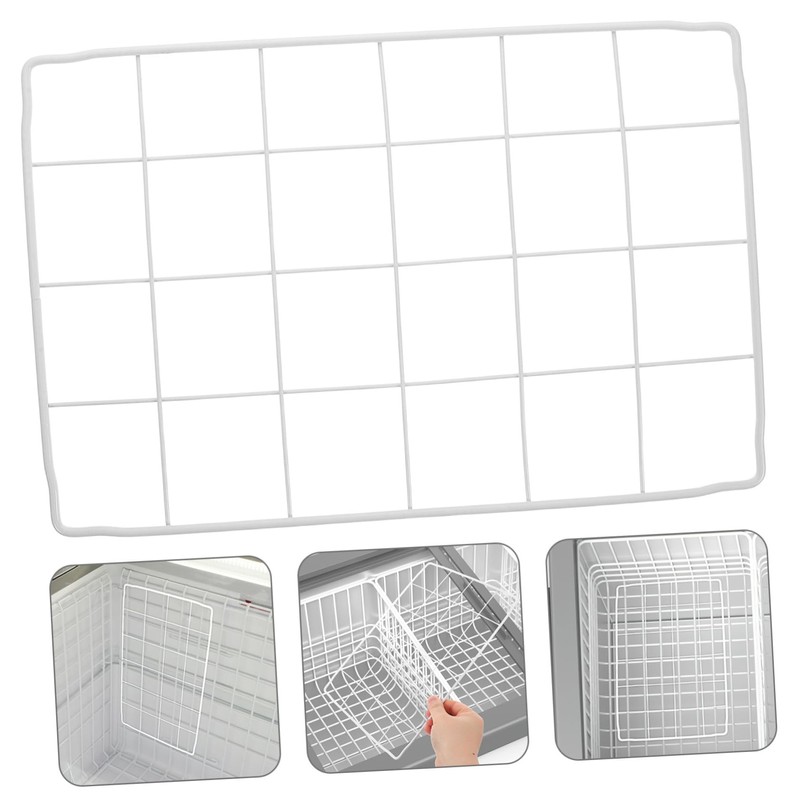 Alipis Freezer Partition Grid Fridge Compartment Divider Refrigerator Shelves Freezer