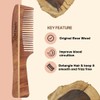 Midazzle Natural Handcrafted Sheesham Rosewood Hair Comb for Men and