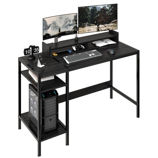 VivomexisAura Computer Gaming Desk with Monitor Stand, Home Office Desk