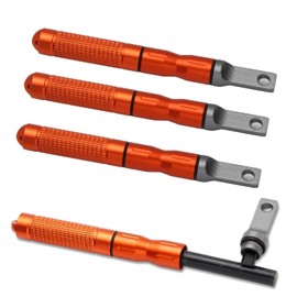 4PCS Ferro Rods Fire Starter Sticks Fire Striker Flint and Steel Fire Starter Kit Survival Flint Fire Steel Spark Magnesium Rod for EDC,Camping,Hiking,Emergency Survival Kits (4PCS Orange Ferro rods)