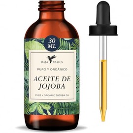 Aceite de Jojoba Puro Orgánico 30 ml – Aceite Natural para Rostro, Cabello, Piel y Uñas – Hidratante Facial y Corporal – Rico en Vitamina E – Antiedad – Unisex