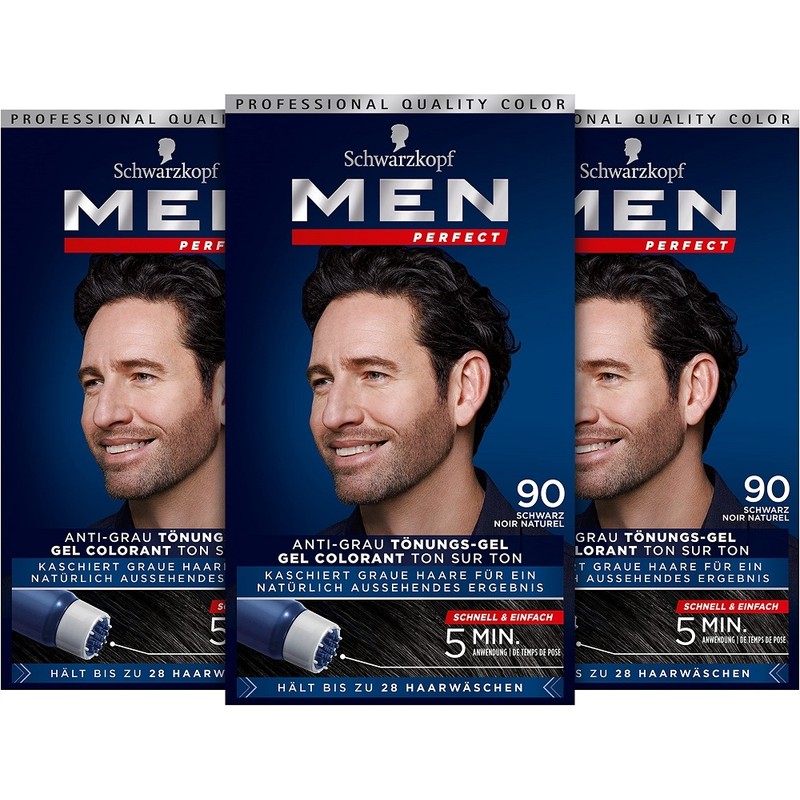 Schwarzkopf Men's Hair Dye 80ml x 3 / 슈바르츠코프 남자