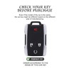 Homaupt for GMC Key Fob Cover with PU Leather Keychain,