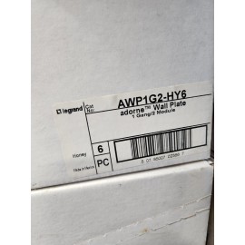 Legrand 6 Pack Legrand Adorne Honey 1 - Gang Wall Plate New