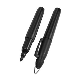 YOKIVE 2 Pcs Mini Permanent Markers, Office Golf Balls Markers Pens with Keychains Clips for Meeting Home Desktop Accessories (Black Ink)
