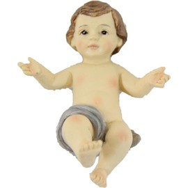 FADEDA Baby Jesus Loose/Height: 5 cm/Hand-Painted/Detailed Nativity Scene Figures - Christmas Table Decoration Nativity Accessories