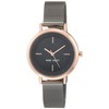 NINE WEST Women's Mesh Bracelet Watch, Dark Gunmetal Grey/Rose Gold,