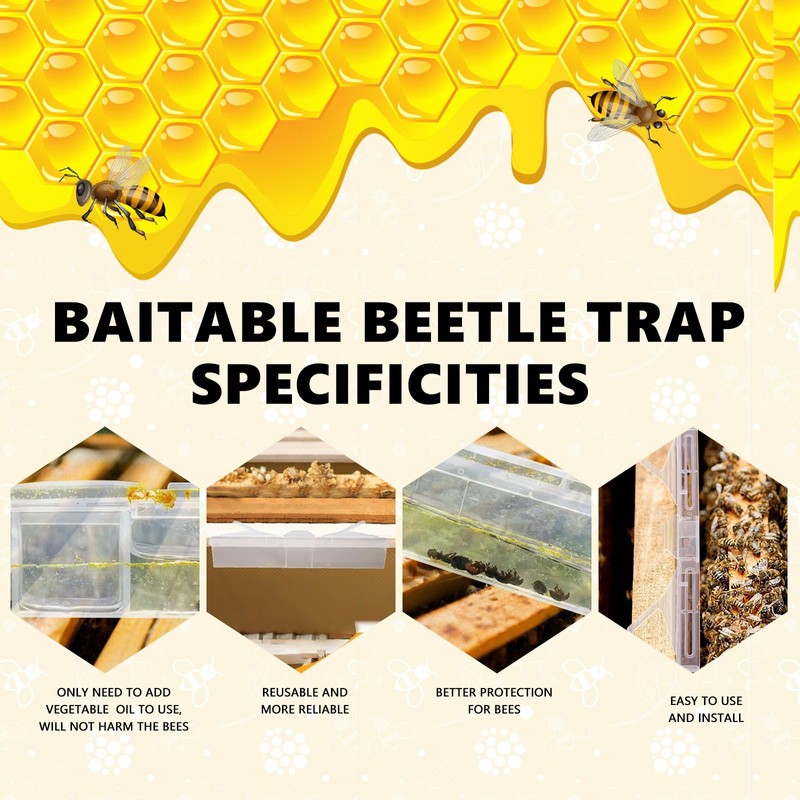 20 Pack Small Reusable hive Beetle for bee Hives Beetle