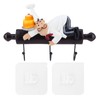 Jwthee Cute Chef with Bread Figurine Wall Hooks, Fat Chef