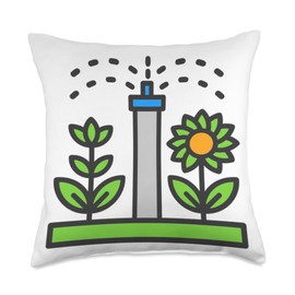 Really Like Water Irrigation Sprinkler Throw Pillow
