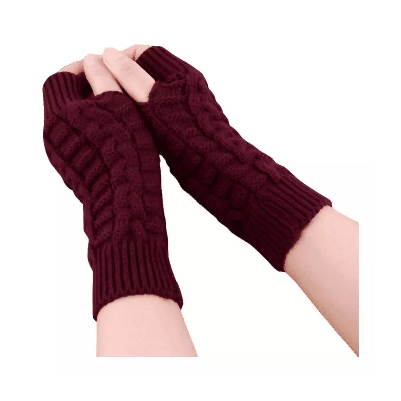Patry Set 14x Pares Guantes Sin Dedos Frió Invierno Lana