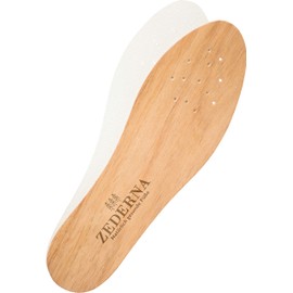 Zederna Cedar Wood Shoe Insoles 1 Pair, Cedar/RedUS M 7.5/ W 9/ EU 40