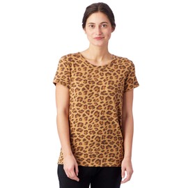 Alternative Women's Printed Ideal T-Shirt, Leopard, Small