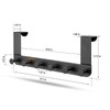 SIMPLE CLEVER HOMES 365 Over The Door Rack 6 Hook,