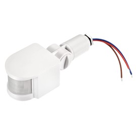 sourcing map Motion Sensor AC110-240V Infrared PIR Detector Switch for Floor Light White