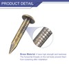 sourcing map 15Pcs Small Tiny Nails 2.8x20mm(DXL) Tiny Brass Nails
