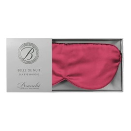 Branche Beauty Belle De Nuit Sleep Mask - Silk Eye Mask 6A Silk 22 Momme Eye Cover Sleepover Shade Blindfold Mask for Luxury Sleep in Total Darkness (Ruby)
