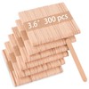 300 Pcs 3.6-Inch-Long Popsicle Wooden Sticks, Natural Birch Wood
