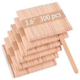 300 Pcs 3.6-Inch-Long Popsicle Wooden Sticks, Natural Birch Wood