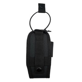 Two Way Radio Pounch Walkie Talkie Holder Case Bag Carrier with Strap for Most Ham Radio Size Small Medium Large(Universal Size,Black)