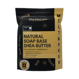 Craft & Nature 4 LB All Natural Shea Butter Moisturizing Glycerin Melt And Pour Soap Base for Soap Making