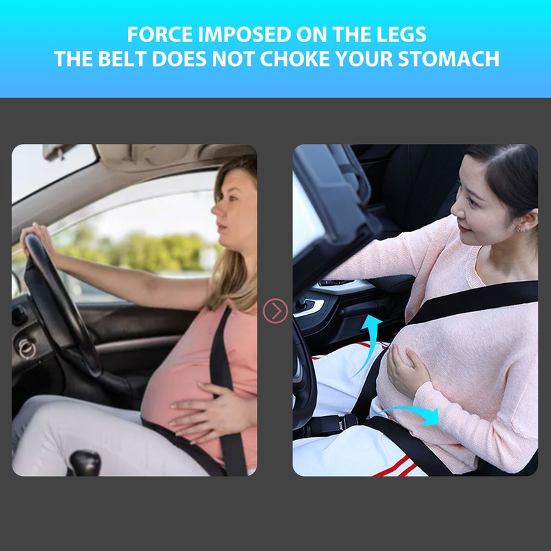 Car Bump Belt Long Car Bump Strap Adjuster for Pregnant