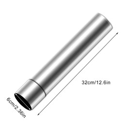 Carkio 2.36inch/6cm Stove Pipe, Stainless Steel Tent Stove Chimney Pipe, Straight Chimney Flue for Outdoor Cookout, Camping Stove, Travel, Backpacking Trips