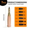 Hole Punch, Paper, Hole Punch, Leather Hole Punch, 6 Sizes: