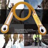 60/120/150cm Outdoor Survival Climbing Safety Rope with Ring Bearing(Yellow 60cm)