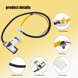 Washer Lid Lock Assembly (3 Wire) W11307244 Fit for Whirlpool Maytag Amana Kenmore Series 200 300 110, Washing Machine Door Latch Assembly Replaces W10682535