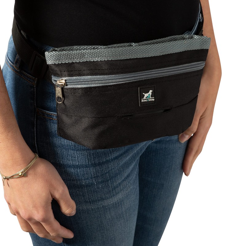Pounce + Fetch Treat and Training Pouch | Dimensions: 8.5"x