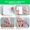 100 Pcs Matte Self Adhesive Laminating Sheets, 8.4 x 12.2