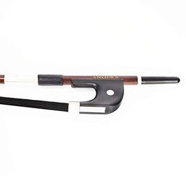 VingoBow 3/4 Size GERMAN UPRIGHT DOUBLE Bass Bow! BLACK Natural Mongolia Horsehair Art No.300BGB.43