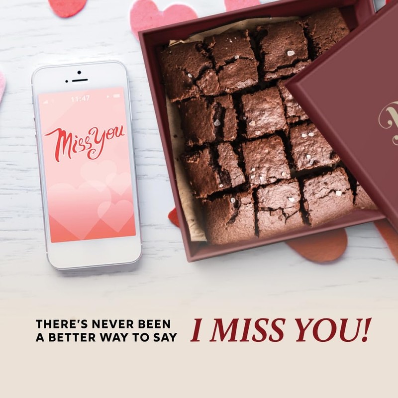 Dulcet Gift Baskets Sympathy Chocolate Fudge Brownie Assortment Gift Tin,