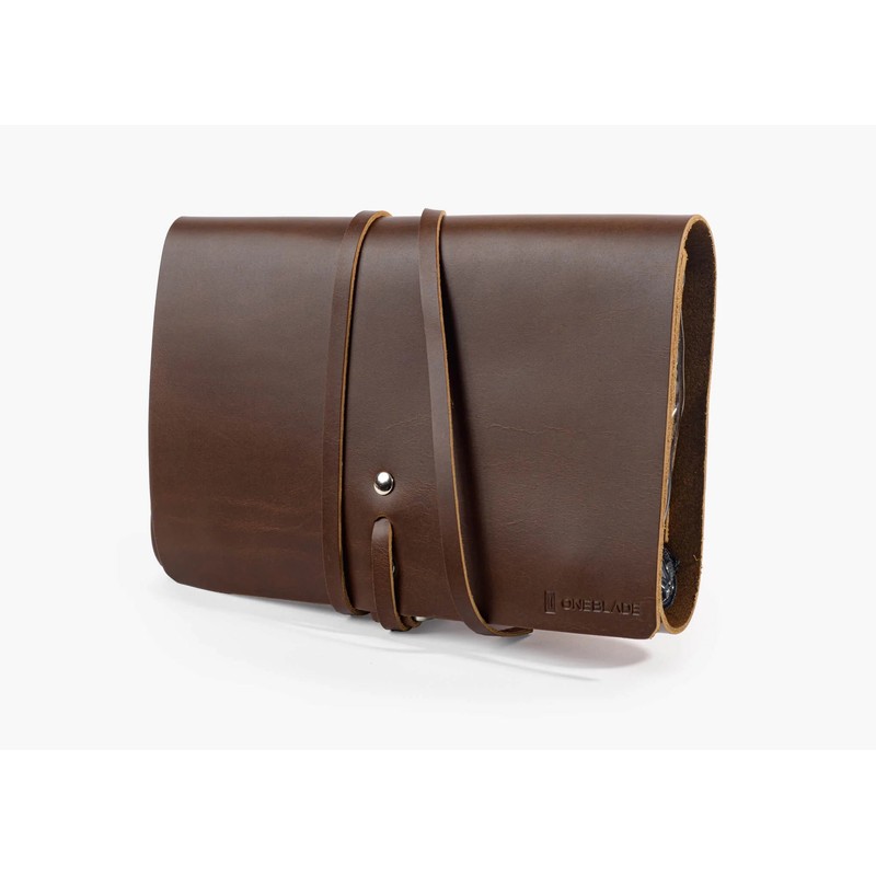 OneBlade Leather Dopp Kit - Brown