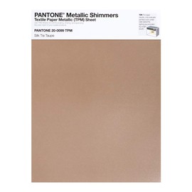 Pantone Metallic Shimmer TPM, 8.5x11 Inch Sheet, 20-0099 Silk Tie Taupe