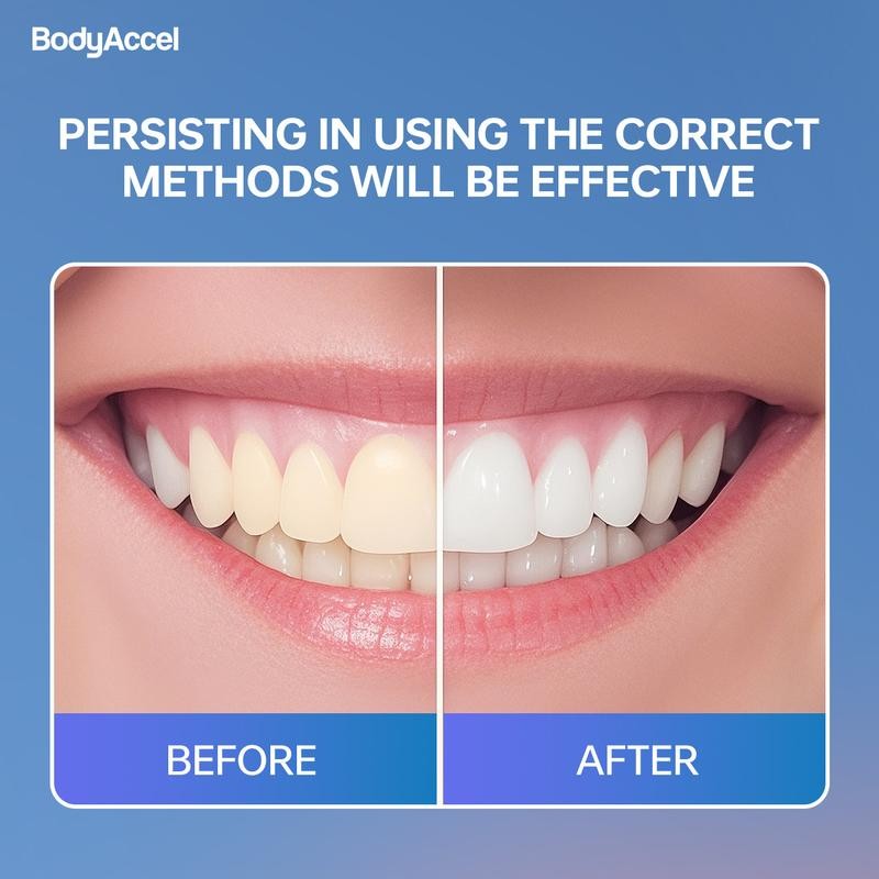 BodyAccel Tooth Powder Natural Whitening Pearl Probiotic Oral