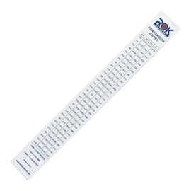 2 Pack Rok Hardware Measuring Plastic Flexi 12" Easy Read English Metric 305 mm Ruler Converter (ROKRULER2)