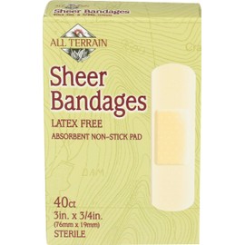 All Terrain Bandages - Sheer - 3/4 in x 3 in - 40 ct