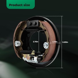 Golf Cart Brake Assembly, Ezgo Replacement Parts, Fits 1996-Up EZGO TXT, Medalist G&E and 1993-Up Yamaha G14 G16 G19 G20 G21 G22 G&E Golf Cart, Replace OEM#70998-G01 70998-G02 (2PCS)