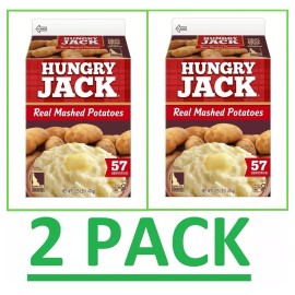 Idahoan *2PK**Hungry Jack Mashed Potatoes Easy Instant Tasty Food Bulk Box 2X3.25Lb