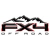 2 x Black & Red Matte 3D Off Road 4x4