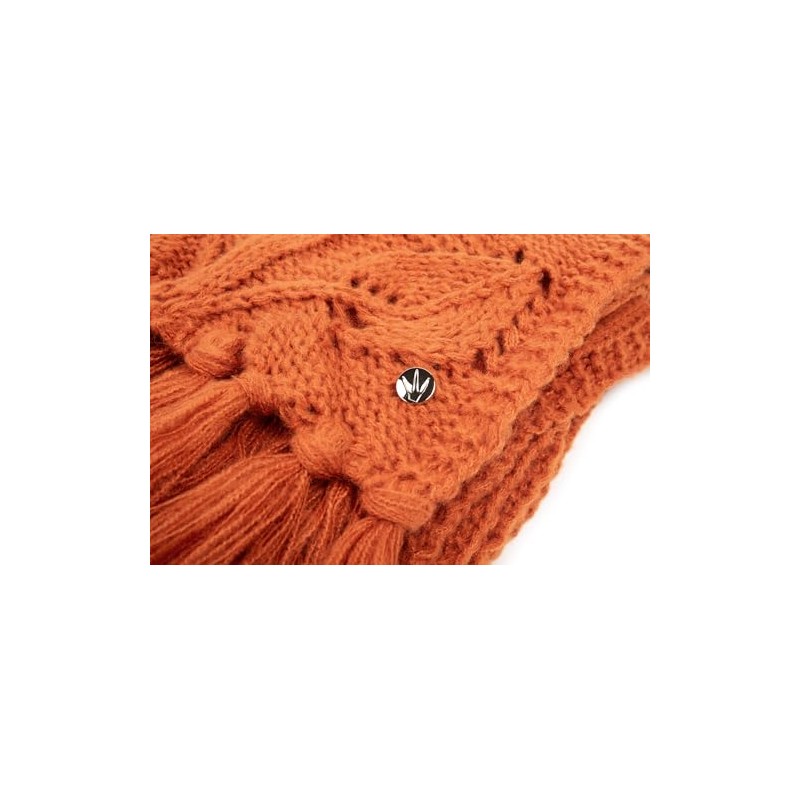 HEYO Ladies Winter Cosy Warm Scarf with Fringe HSD01, orange