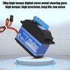 equlup RC Car Digital Servo, High Turn Metal Steering Gear